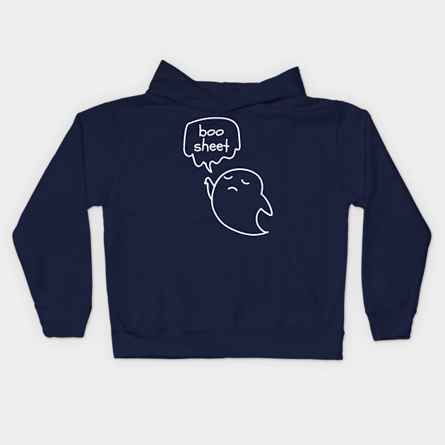 This is boo sheet Kids Hoodie by Mr.PopArts